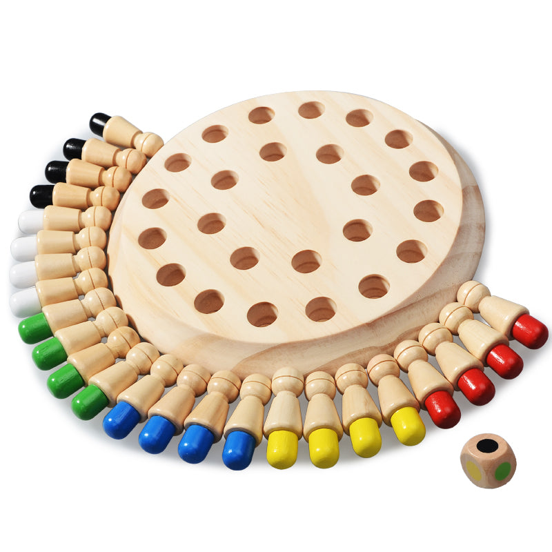 Color Memory Match Wooden Toy