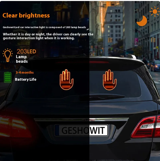 Hand Warning Signal Light