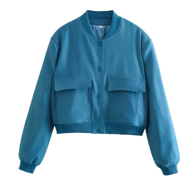 Women's Cropped Bomber Jacket