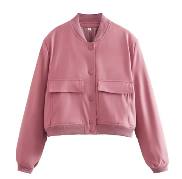 Women's Cropped Bomber Jacket
