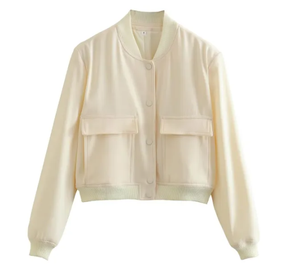 Women's Cropped Bomber Jacket