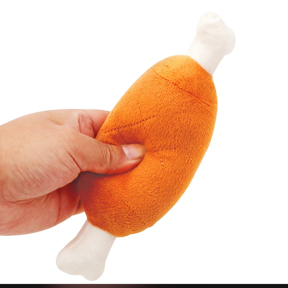 Dog Chew Chicken Legs Plush Toys