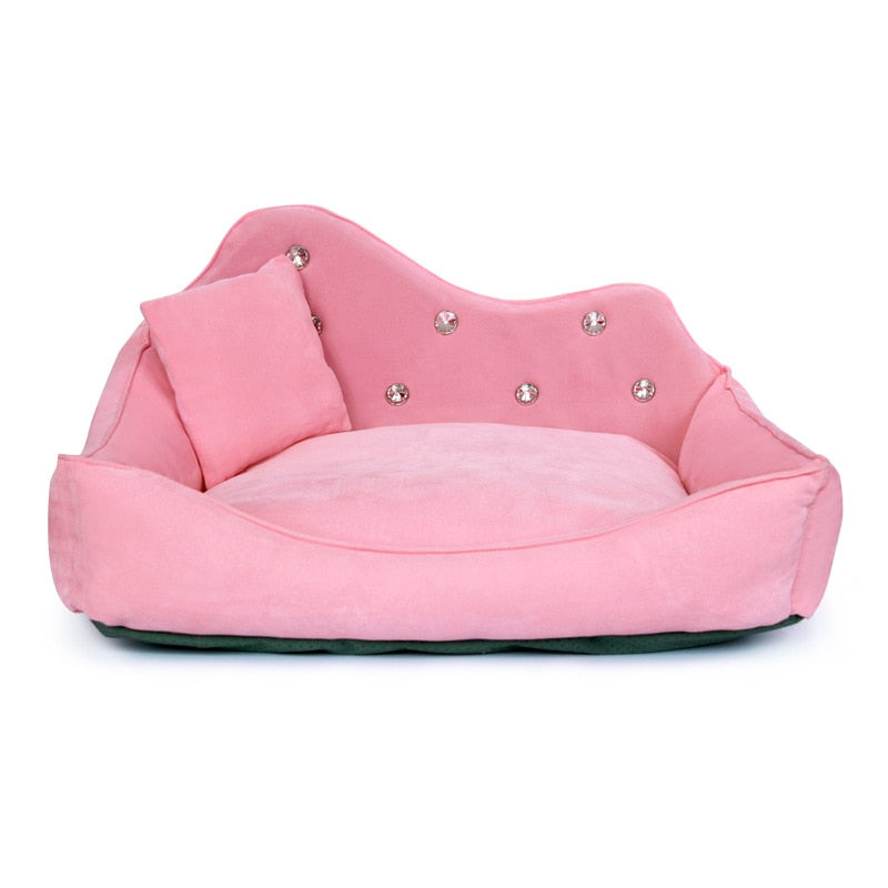 Luxury Dog/Cat Sofa Rhinestone Pet Bed Cover