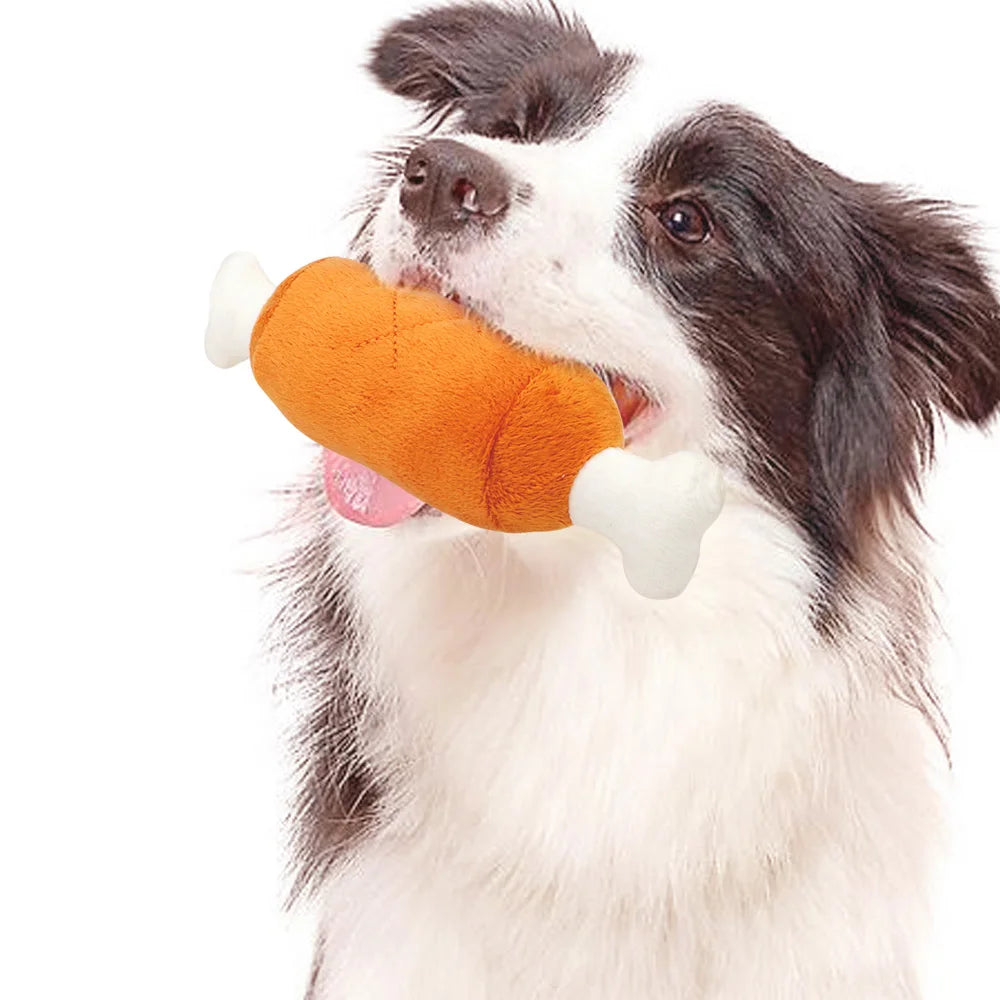 Dog Chew Chicken Legs Plush Toys