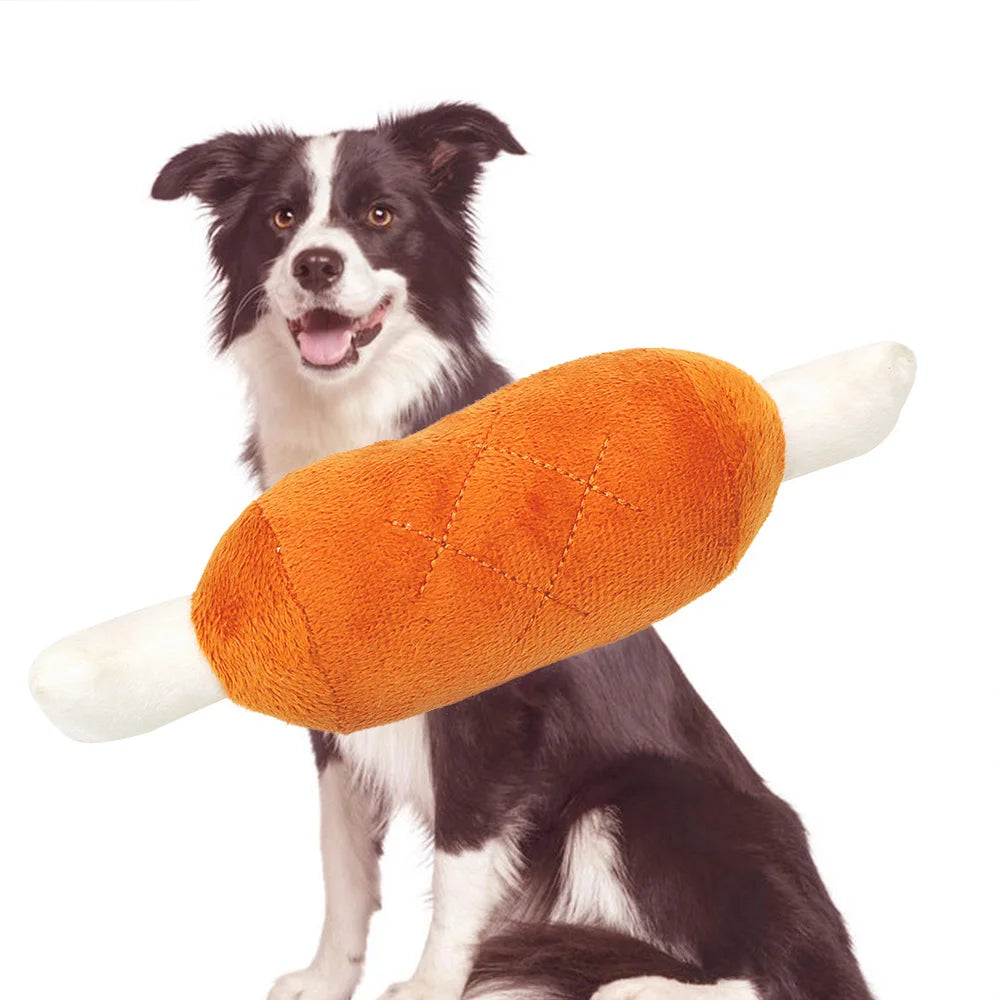 Dog Chew Chicken Legs Plush Toys