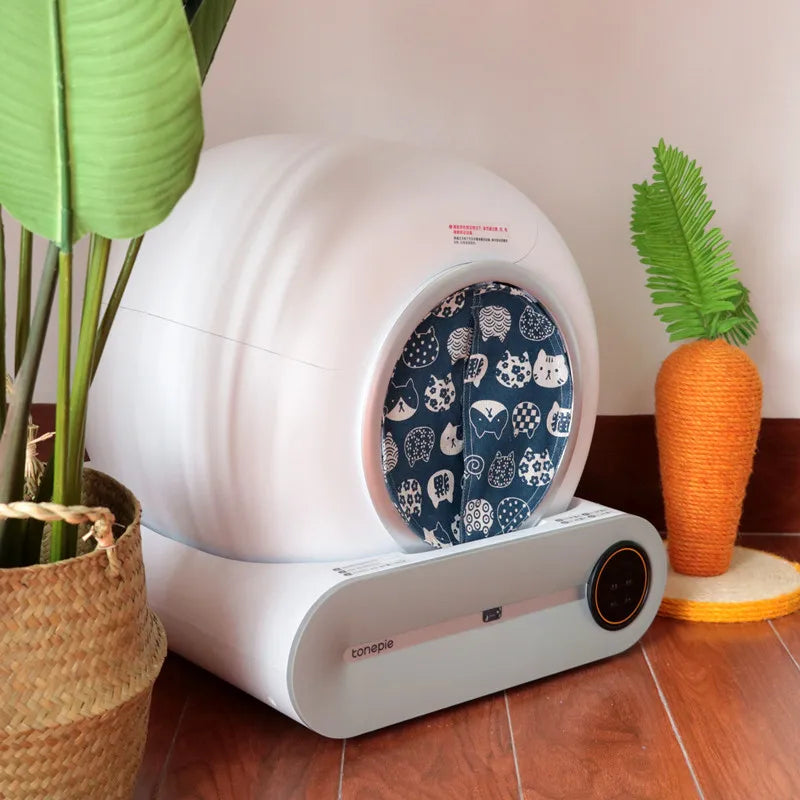 Cat basin odor-proof door curtain matching self-automatic litter box