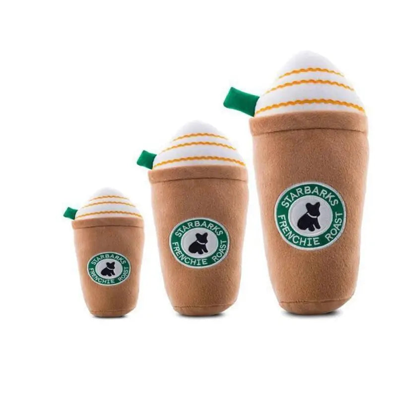 1/2PCS Plush Interactive Toys Durable Coffee Cup Design
