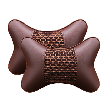 Leather Car Headrest Pillow