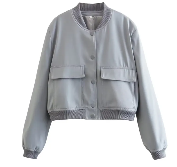 Women's Cropped Bomber Jacket