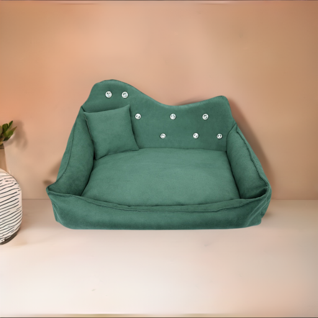 Luxury Dog/Cat Sofa Rhinestone Pet Bed Cover